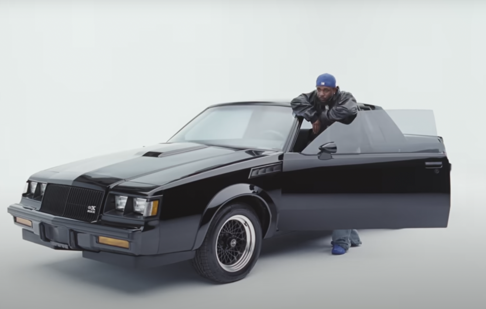 Kendrick Lamar with a Buick GNX